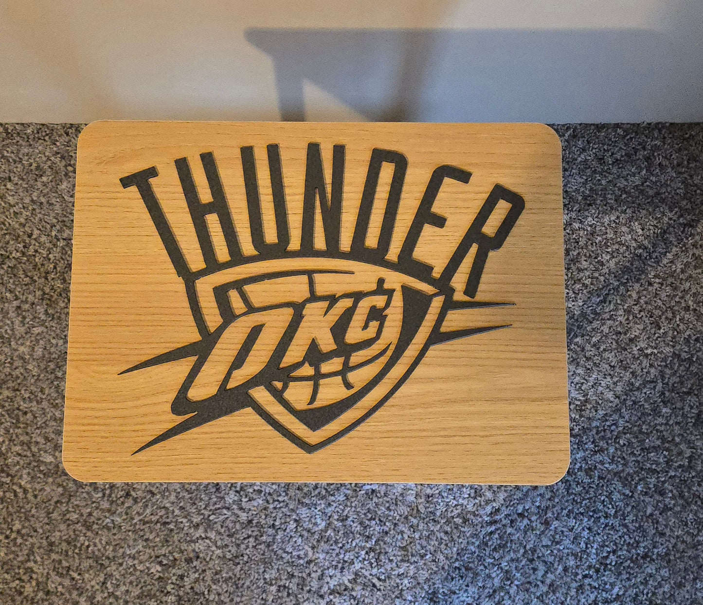 🌩⚡️ OKC THUNDER WOODEN END TABLES