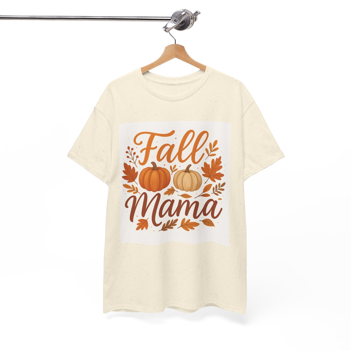 Autumn Themed Unisex Tee with 'Fall Mama' Design, Cozy Fall Apparel, Family Gathering Shirt, Thanksgiving Gift, Seasonal T-Shirt