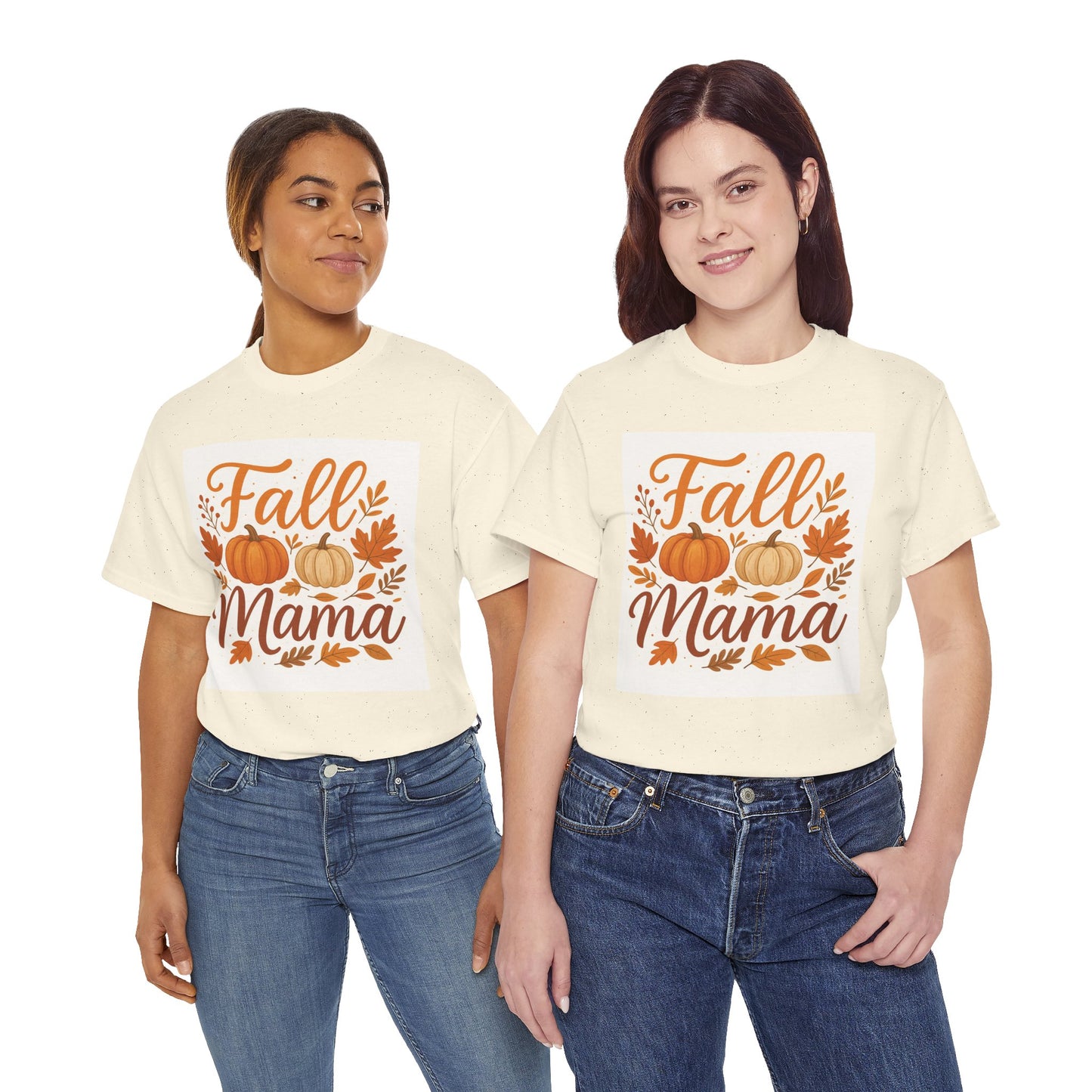 Autumn Themed Unisex Tee with 'Fall Mama' Design, Cozy Fall Apparel, Family Gathering Shirt, Thanksgiving Gift, Seasonal T-Shirt