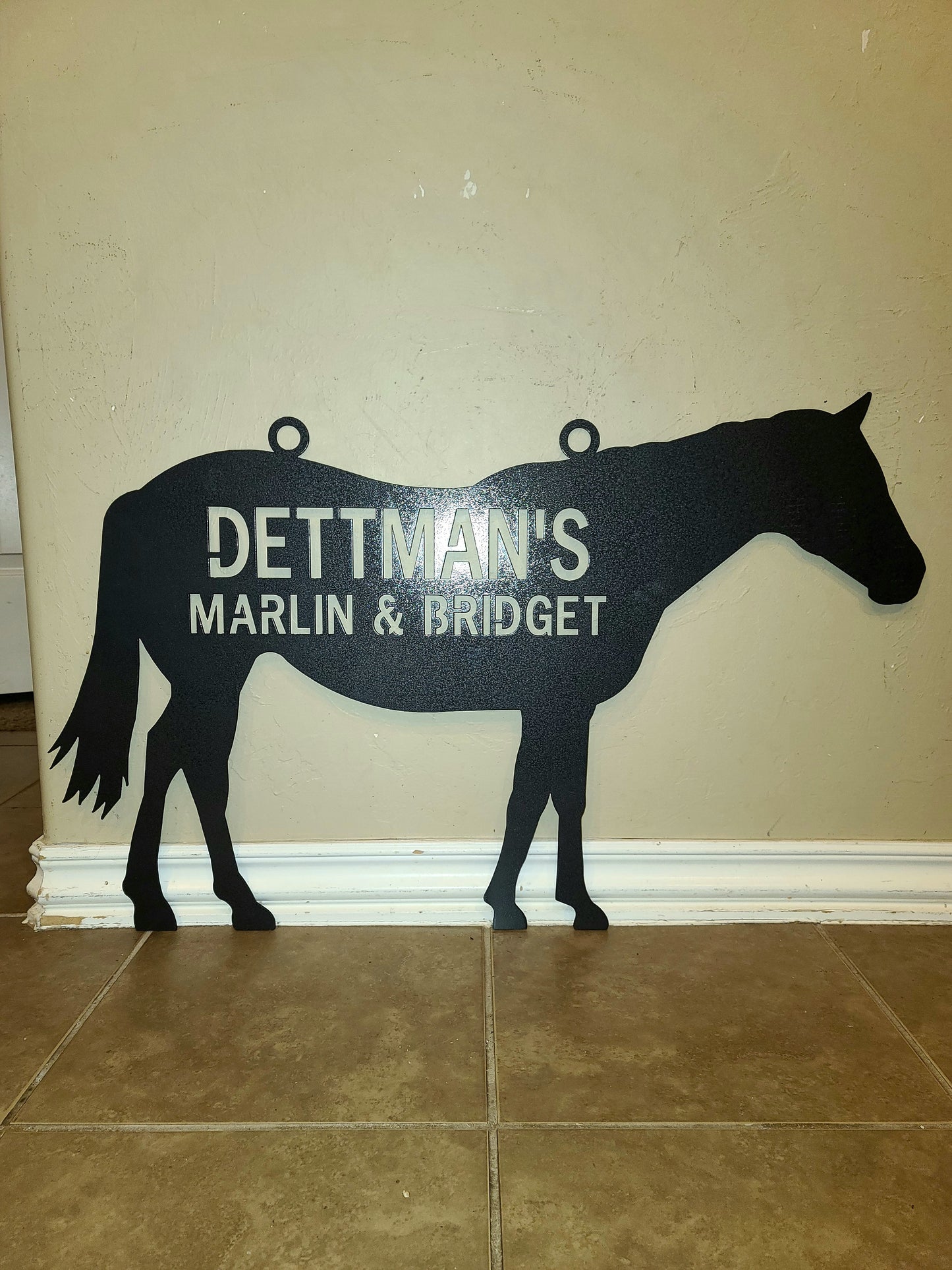 ANY Horse with words you want!