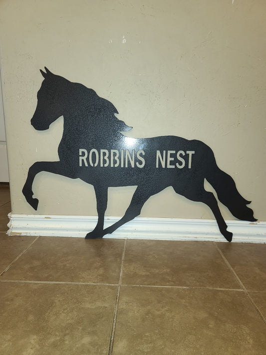 ANY Horse with words you want!