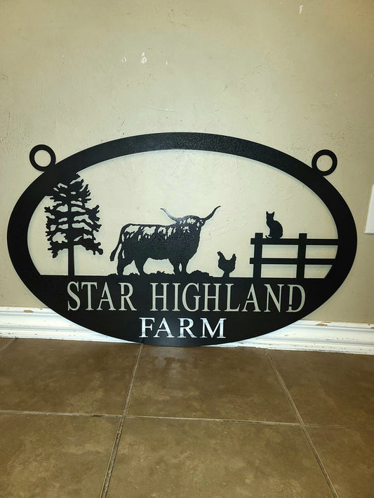 Highland cow & animals design
