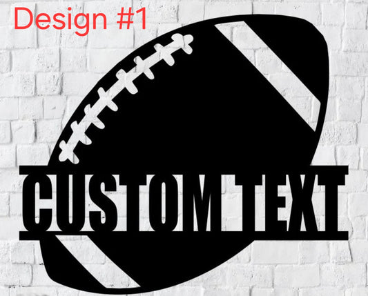 🏈 Football Metal Signs